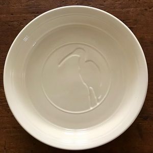 Hill Design porcelain IBIS Bird pie plate 1979